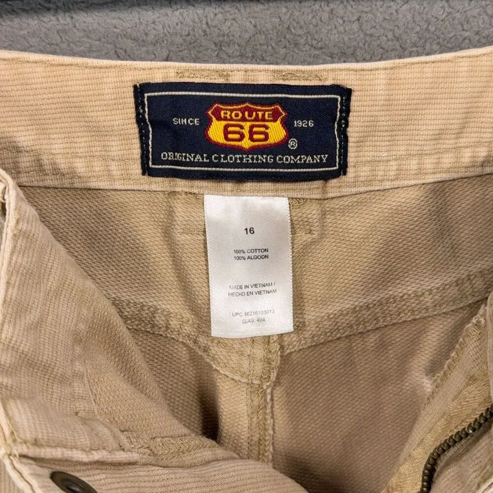 Route 66 Women's Size 16 Pants Lot 2 Pair Khaki Brown Straight Leg Cotton Casual - Picture 6 of 16